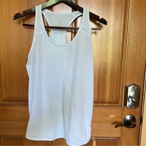 Lululemon racerback white tank top, size 10